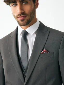 Clearance Next Regular Fit Two Button Suit Jacket Charcoal Grey