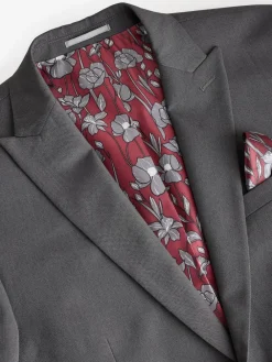 Clearance Next Regular Fit Two Button Suit Jacket Charcoal Grey