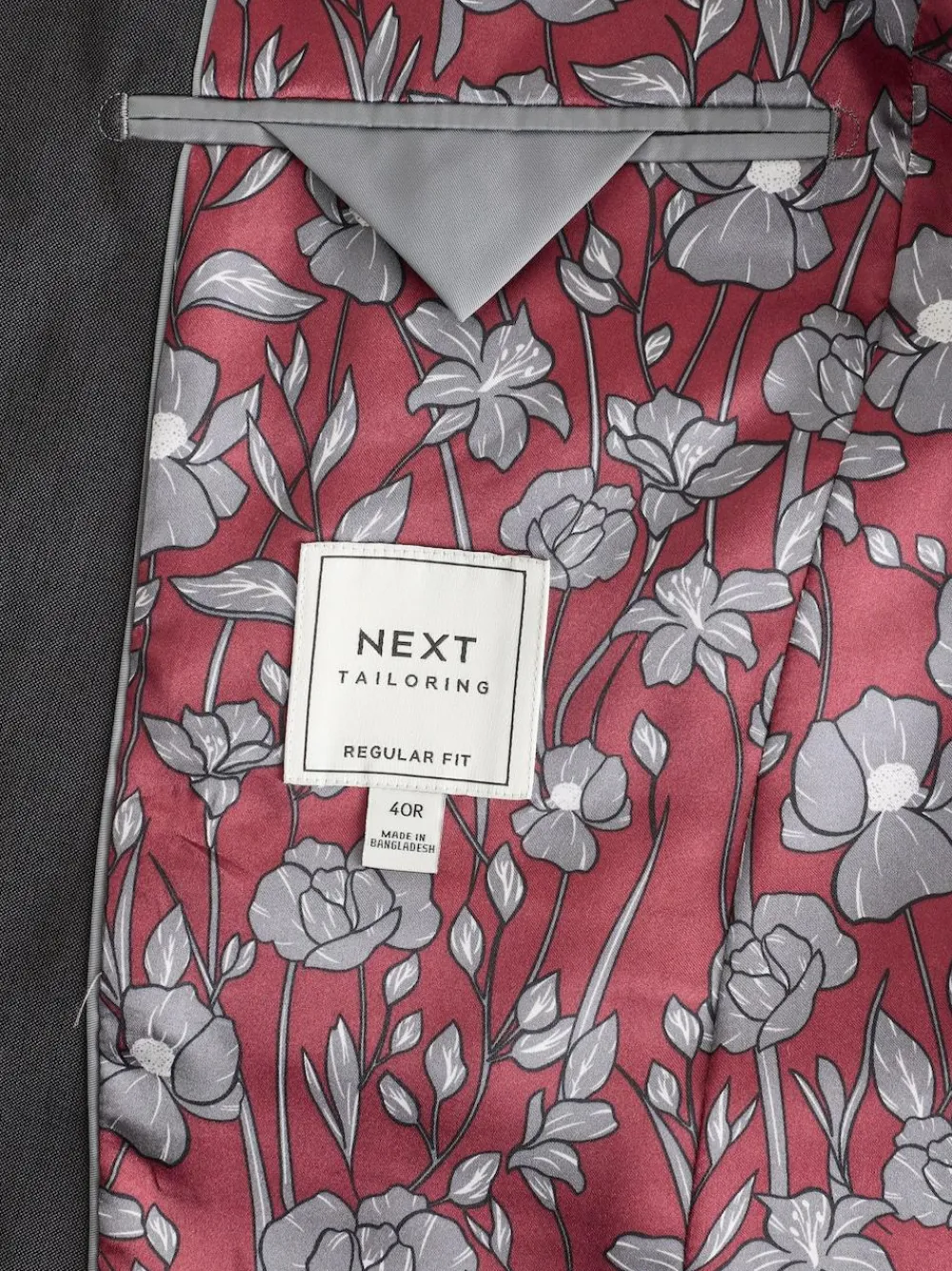 Clearance Next Regular Fit Two Button Suit Jacket Charcoal Grey