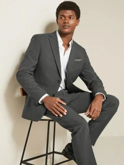 New Next Regular Fit Essential Suit Jacket Charcoal Grey