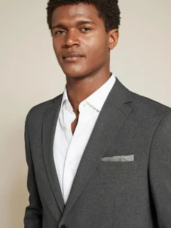 New Next Regular Fit Essential Suit Jacket Charcoal Grey