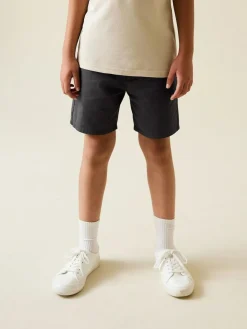 Online Next Regular Fit Chino Shorts (3-16yrs) Charcoal Grey