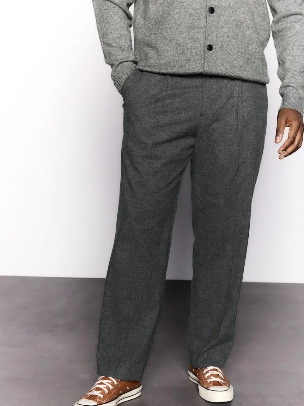 Next Regular Fit Smart Brushed Cotton Textured Trousers^ Occasionwear|Pants & Chinos