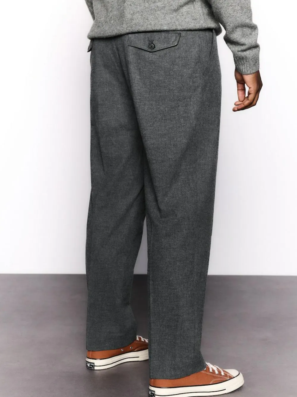 Next Regular Fit Smart Brushed Cotton Textured Trousers^ Occasionwear|Pants & Chinos