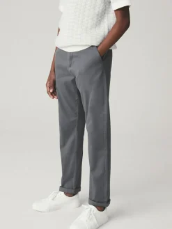 Clearance Next Charcoal Grey Regular Fit Stretch Chino Trousers (3-17yrs)