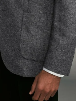 Next Regular Fit Wool Rich Herringbone Blazer^ Blazers & Formal Jackets
