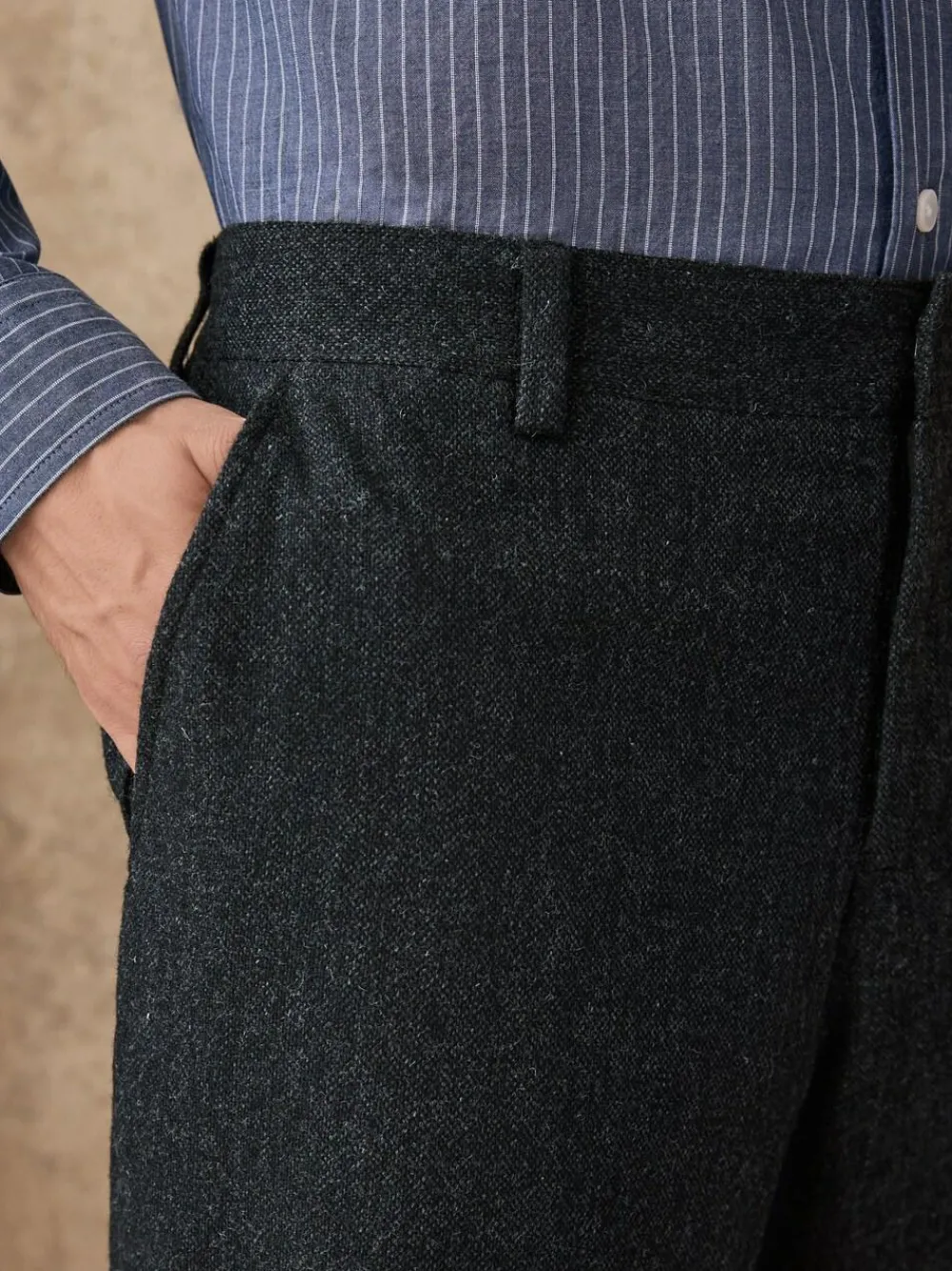 Next Relaxed Fit Wool Blend Suit Trousers^ Pants & Chinos