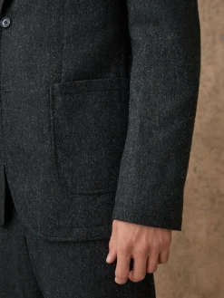 Next Relaxed Fit Wool Blend Suit Jacket^ Blazers & Formal Jackets|Grey Suits