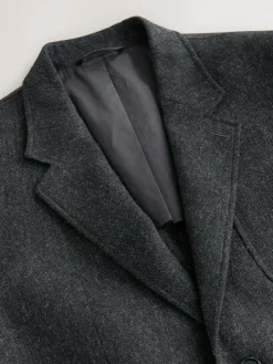 Next Relaxed Fit Wool Blend Suit Jacket^ Blazers & Formal Jackets|Grey Suits