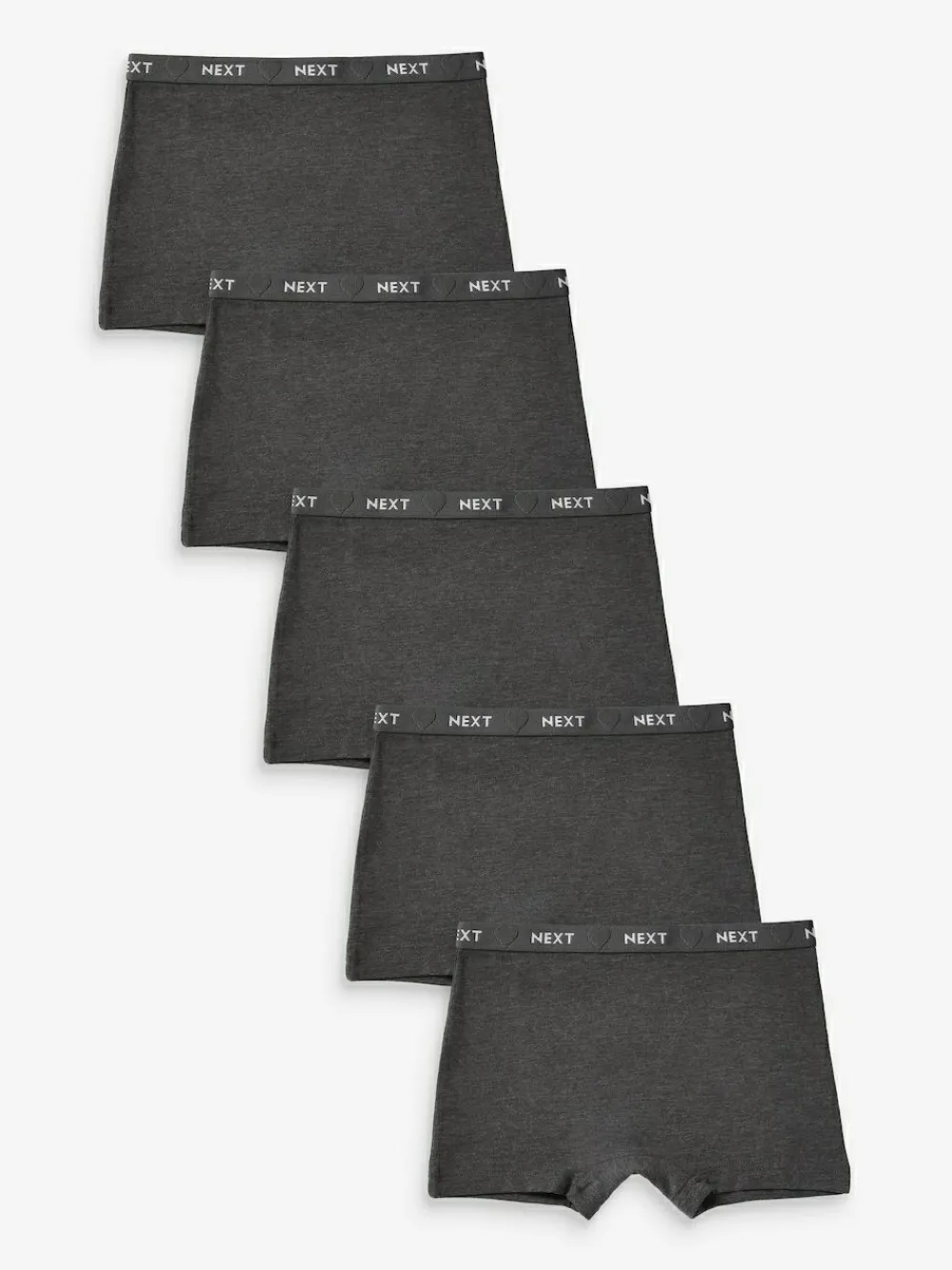 Next Charcoal Grey Short Briefs 5 Pack (2-16yrs)^ Underwear