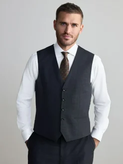 Discount Next Charcoal Grey Signature Nova Fides Wool Waistcoat
