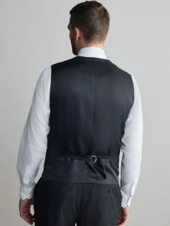 Discount Next Charcoal Grey Signature Nova Fides Wool Waistcoat