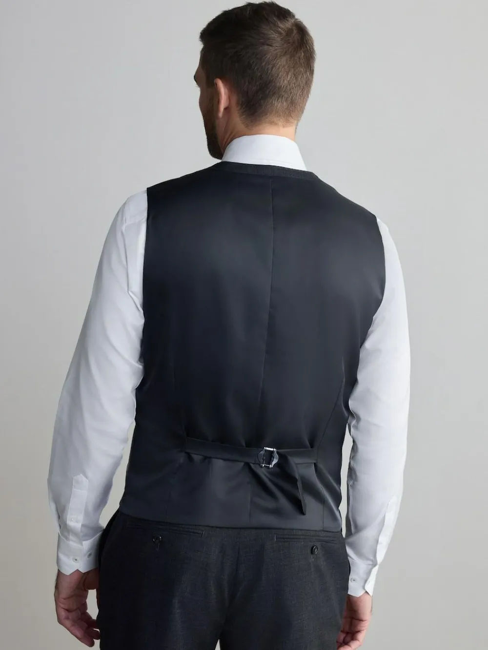 Discount Next Charcoal Grey Signature Nova Fides Wool Waistcoat