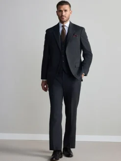 Discount Next Charcoal Grey Signature Nova Fides Wool Waistcoat