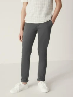 Discount Next Charcoal Grey Skinny Fit Stretch Chino Trousers (3-17yrs)