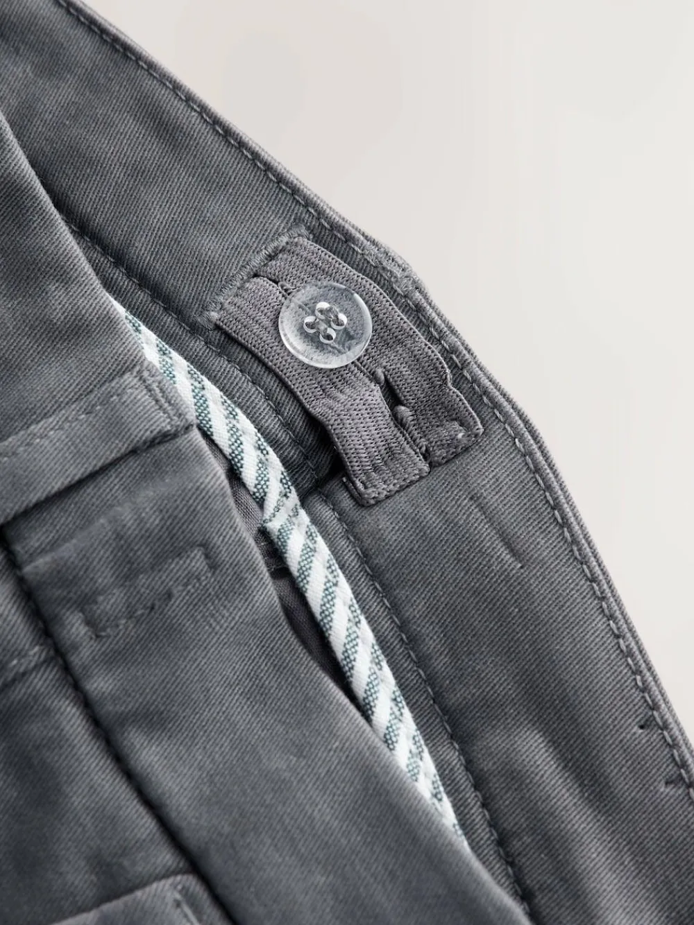 Discount Next Charcoal Grey Skinny Fit Stretch Chino Trousers (3-17yrs)