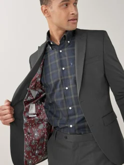 Next Skinny Fit Two Button Suit Jacket^ Grey Suits|Suits & Tuxedos