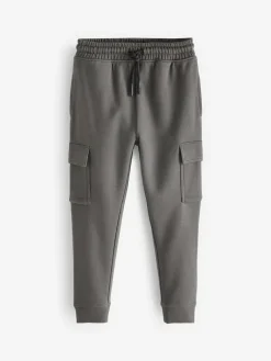 Next Charcoal Grey Slim Fit Cargo Rich Joggers (3-16yrs)