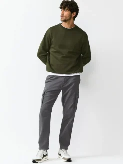 Sale Next Slim Fit Slim Fit Motionflex Strech Cargo Trousers Charcoal Grey