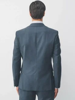 Outlet Next Slim Fit Slim Fit Motion Flex Wool Blend Suit Jacket Charcoal Grey