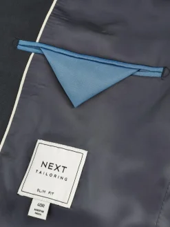 Outlet Next Slim Fit Slim Fit Motion Flex Wool Blend Suit Jacket Charcoal Grey