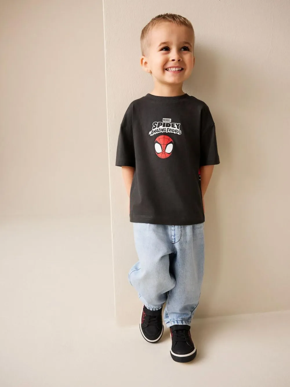 Next Marvel Short Sleeve Cotton T-Shirt (3mths-8yrs)^BOY Tops|T-Shirts