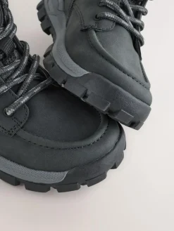 Hot Next Standard Fit (F) Thinsulate Lined Walking Boots Charcoal Grey