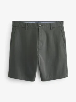 Next Charcoal Grey Straight Fit Stretch Chinos Shorts^ Shorts