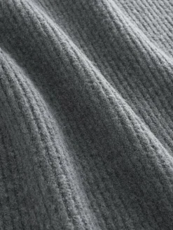 Best Next Super Soft V-Neck Midi Dress With Wool Charcoal Grey