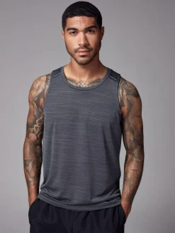 Discount Next Vest Active Gym Training Top Charcoal Grey