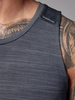 Discount Next Vest Active Gym Training Top Charcoal Grey