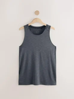 Discount Next Vest Active Gym Training Top Charcoal Grey