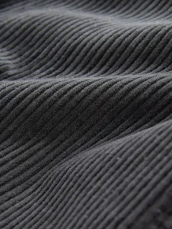 Next Wide Fit Corduroy Pull On Trousers (3-16yrs) Charcoal Grey