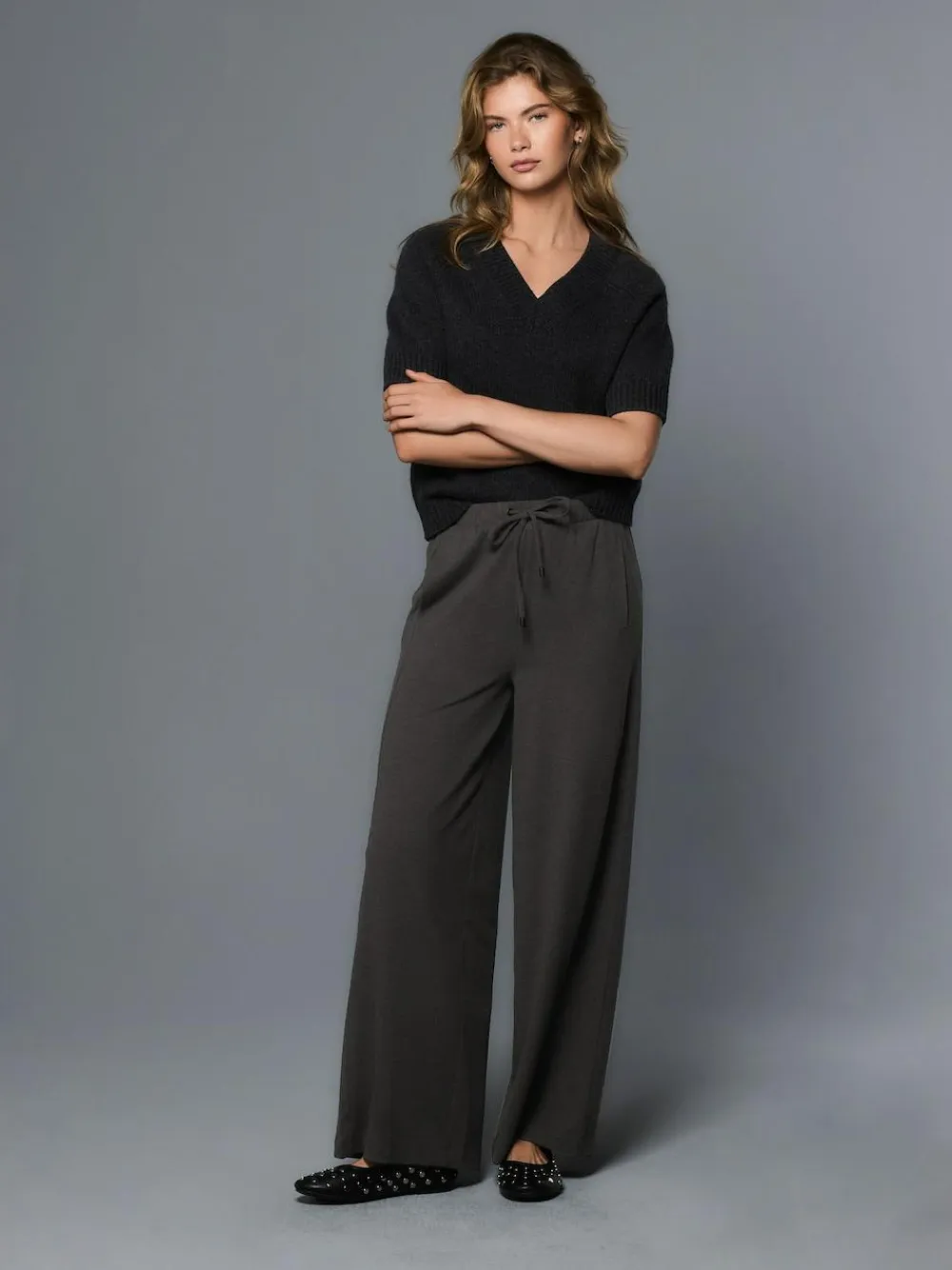 Next Wide Leg Jersey Joggers^Women Pants