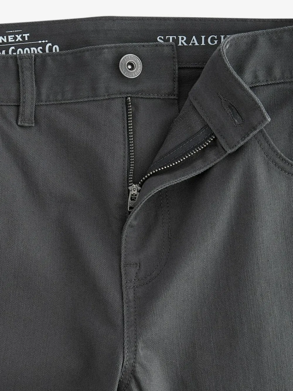 Hot Next Charcoal Single Straight Fit Classic Stretch Jeans