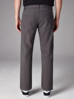 Hot Next Charcoal Single Straight Fit Classic Stretch Jeans