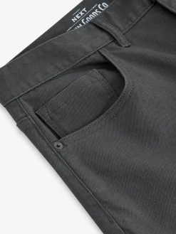 Hot Next Charcoal Single Straight Fit Classic Stretch Jeans