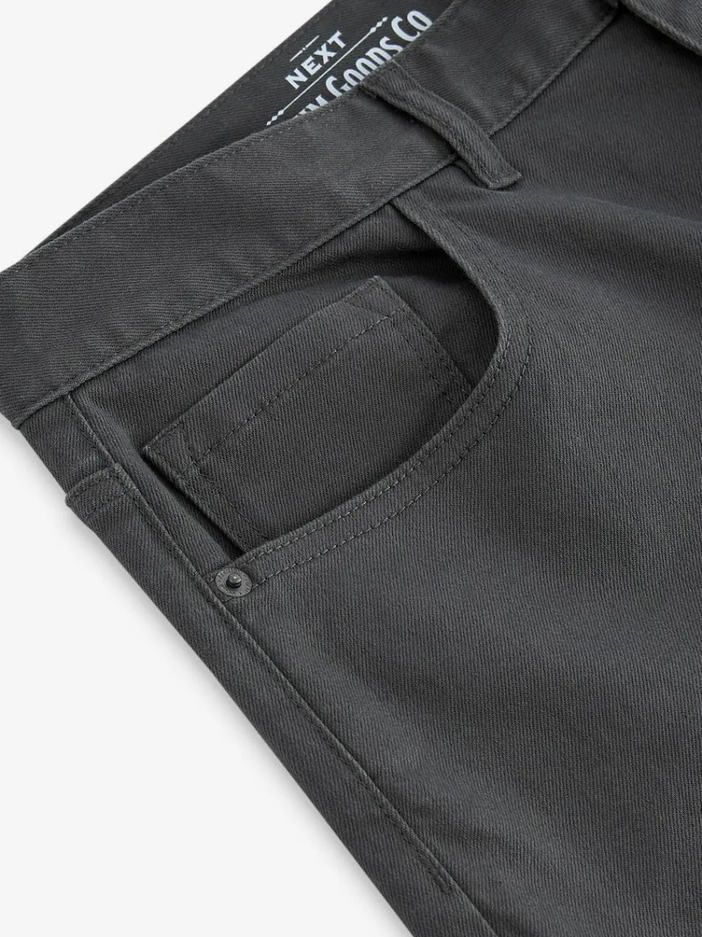 Hot Next Charcoal Single Straight Fit Classic Stretch Jeans