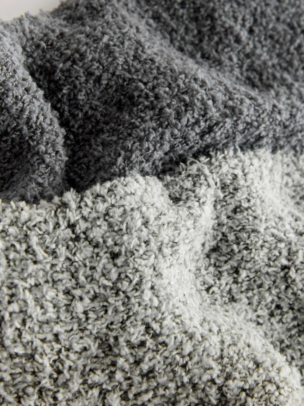 Best Next Fluffy Socks 2 Pack Charcoal/Light Grey