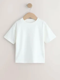 Next Charcoal/White/Blue/Orange/Green Short Sleeve T-Shirts 5 Pack (3mths-7yrs)^BOY Tops|T-Shirts