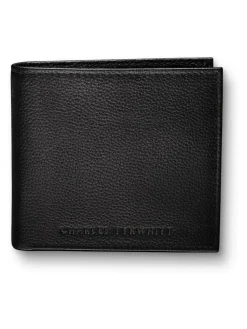 Hot Charles Tyrwhitt Black Grain Leather Bi-Fold Wallet