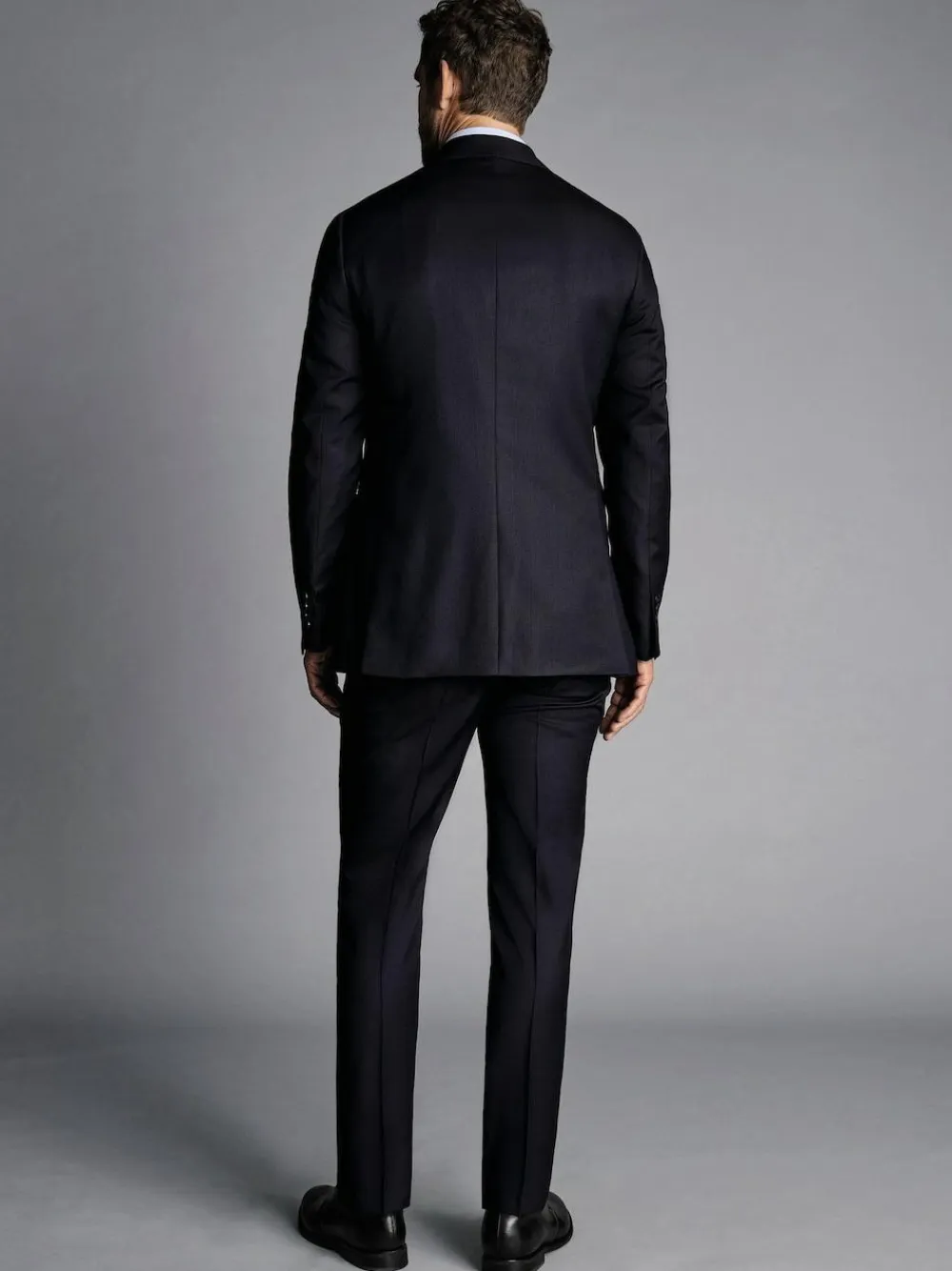 Hot Charles Tyrwhitt Black Slim Fit Italian Luxury Suit: Jacket