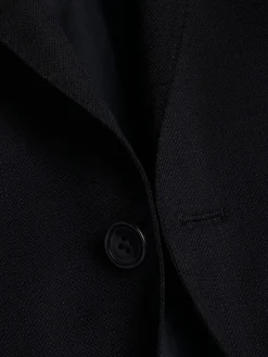 Hot Charles Tyrwhitt Black Slim Fit Italian Luxury Suit: Jacket