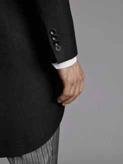 Charles Tyrwhitt Black Slim Fit Herringbone Morning Suit: Tailcoat^ Black Suits