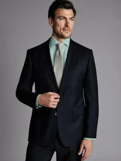 Charles Tyrwhitt Slim Fit Stretch Twill Suit: Jacket^ Suits & Tuxedos|Blue Suits