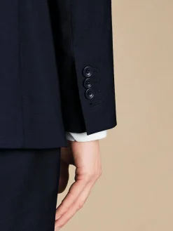 Charles Tyrwhitt Blue Slim Fit Italian Luxury Jacket^ Blue Suits|Suits & Tuxedos