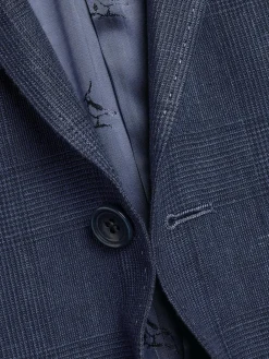 Clearance Charles Tyrwhitt Blue Slim Fit 100% Linen Jacket