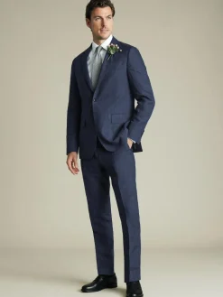 Clearance Charles Tyrwhitt Blue Slim Fit 100% Linen Jacket