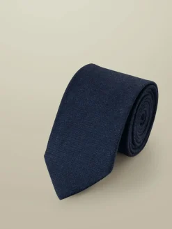 Charles Tyrwhitt Blue Wool Tie^ Ties & Pocket Squares