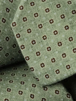 Sale Charles Tyrwhitt Green Geo Wool Tie